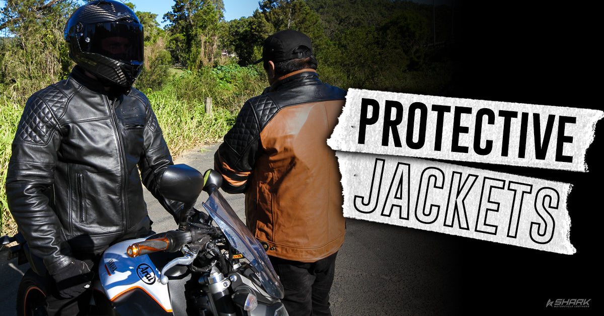 Cold weather motorcycle jackets at Shark Leathers Gold Coast - winter riding gear Australia