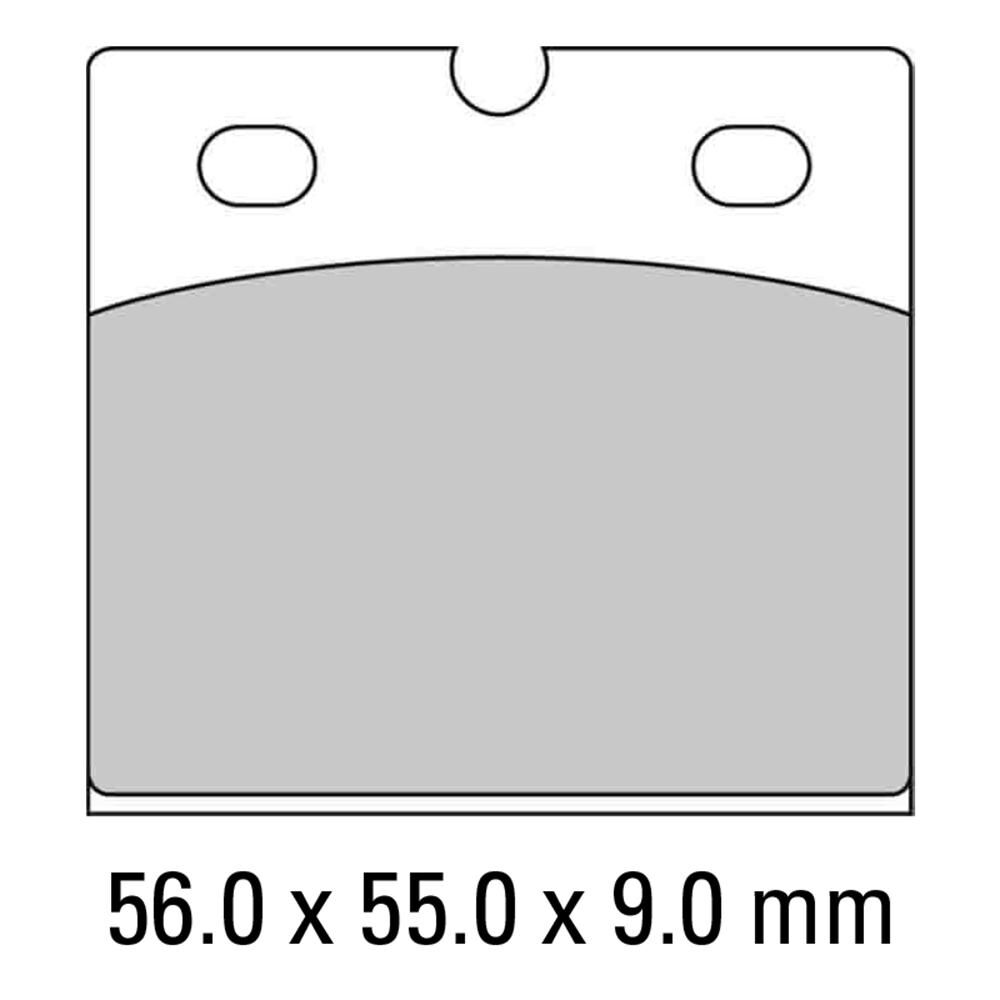 FERODO Disc Pad Set - FDB108 EF ECO Friction Non Sintered Compound