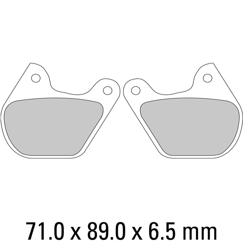FERODO Disc Pad Set - FDB334 P Platinum Non Sintered Compound