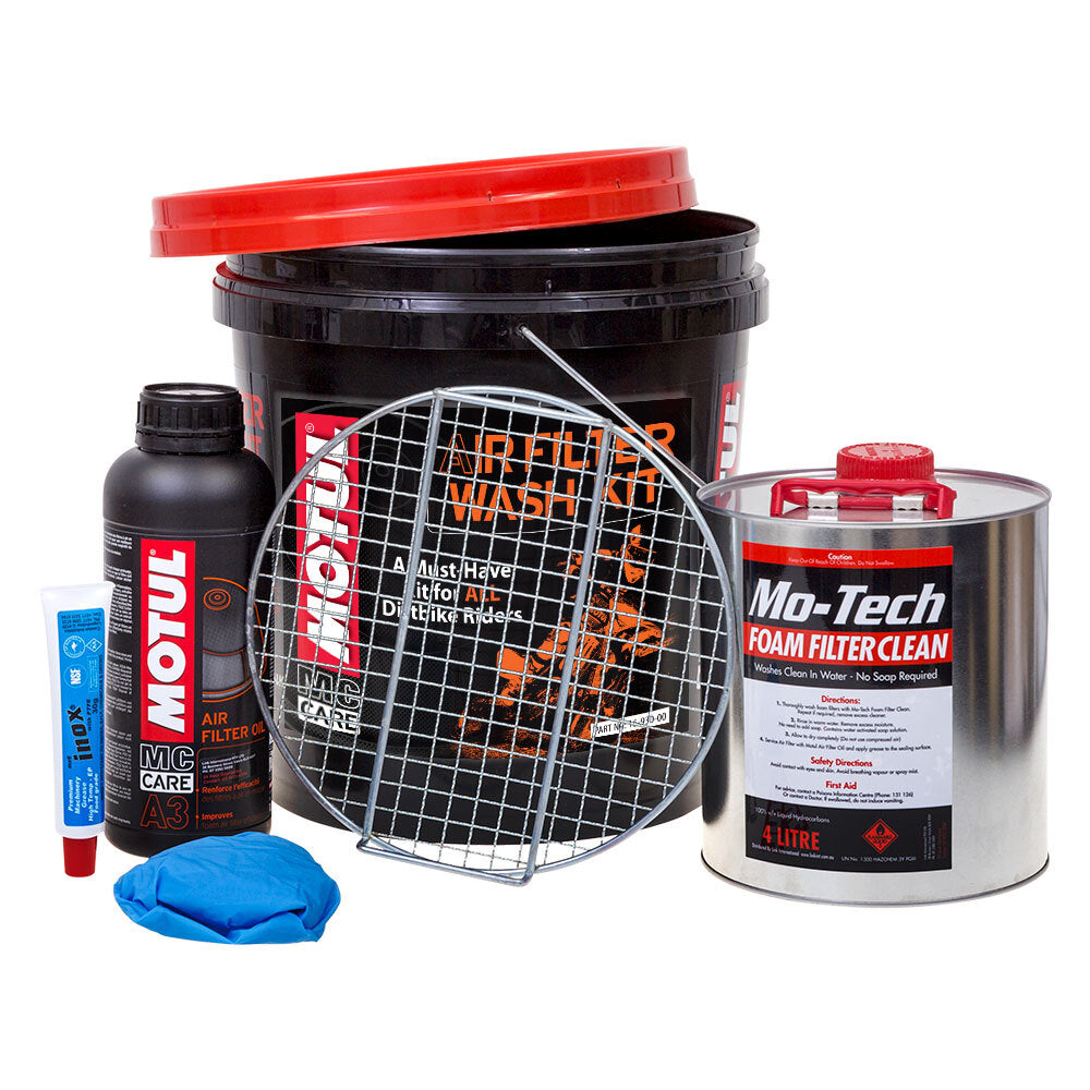 Motul - MOTUL BUCKET - AIR FILTER WASH KIT (DG 3.3 - UN1300 & UN1993) - Shark Leathers