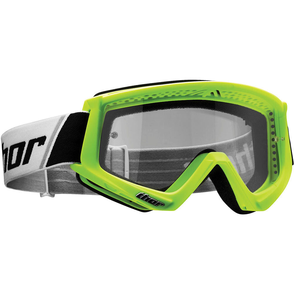 Thor Combat Goggle Fluro Green/Black