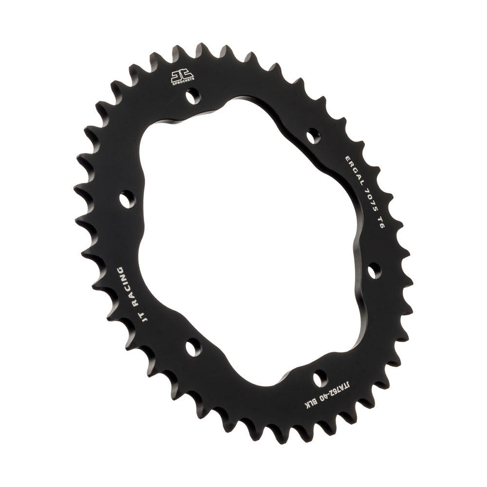 JT REAR ALLOY SPROCKET - BLACK - 40T 520P - 760 OR 770 ADAPTOR REQ JT Alloy