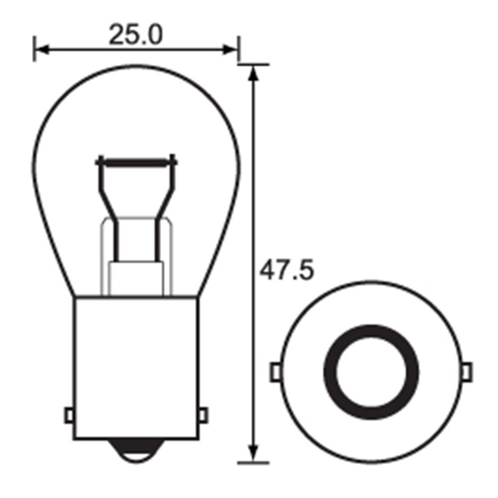 BULB - INDICATOR 12V 32CP - BA15S - 47156 (min 10 Buy) LINK