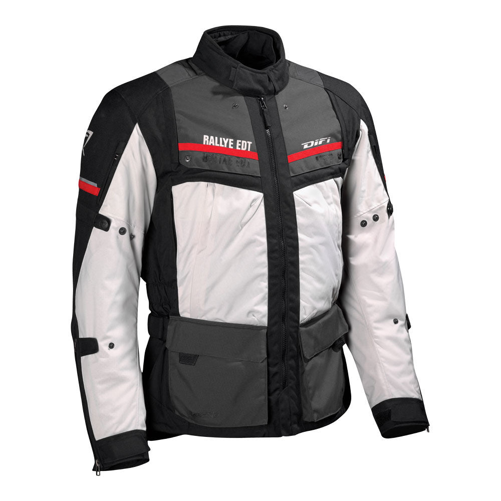 Difi - Difi Jacket Sierra Nevada 3 Aerotex Black/Grey/Red 4XL 114397 - Shark Leathers