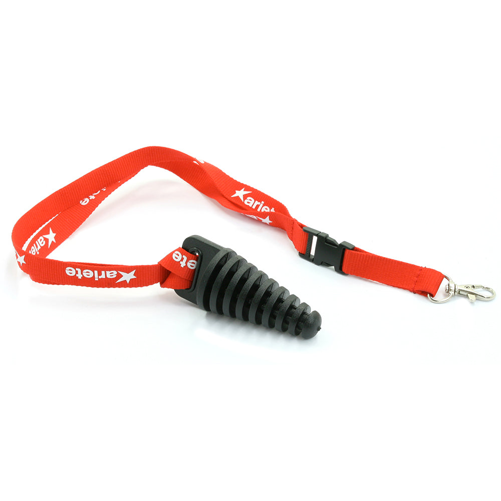 Ariete - ARIETE EXHAUST BUNG SMALL BLACK ( WITH LANYARD ) - Shark Leathers