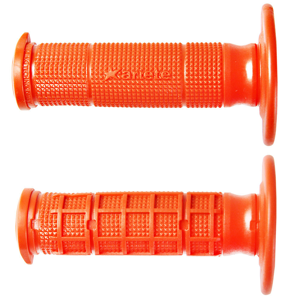 Ariete - ARIETE HAND GRIPS - UNITY - MX HALF WAFFLE - ORANGE : 02621/A-AR - Shark Leathers