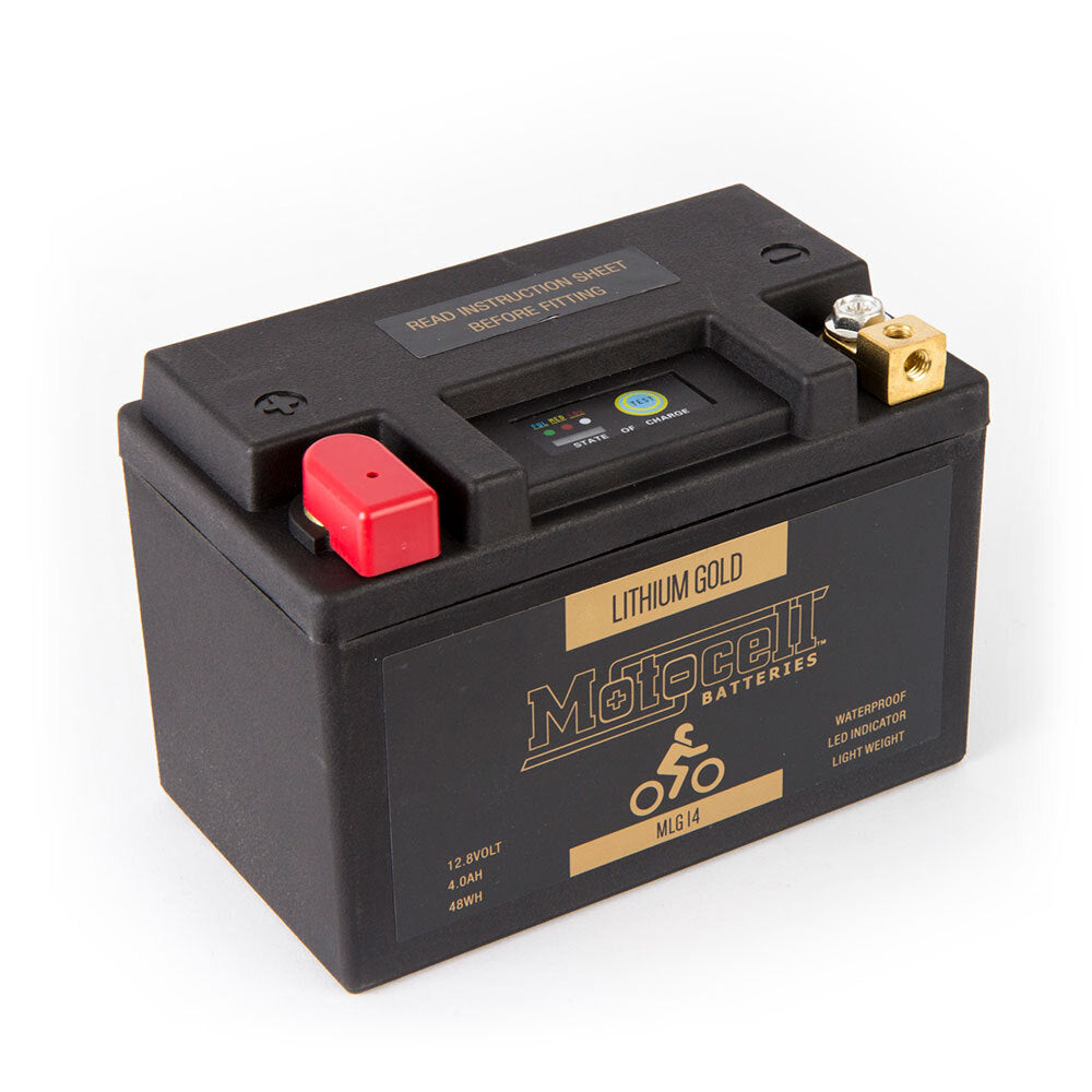Motocell Batteries - MOTOCELL LITHIUM GOLD - MLG14 48WH CN8 (DG9.2 - UN3480) - Shark Leathers