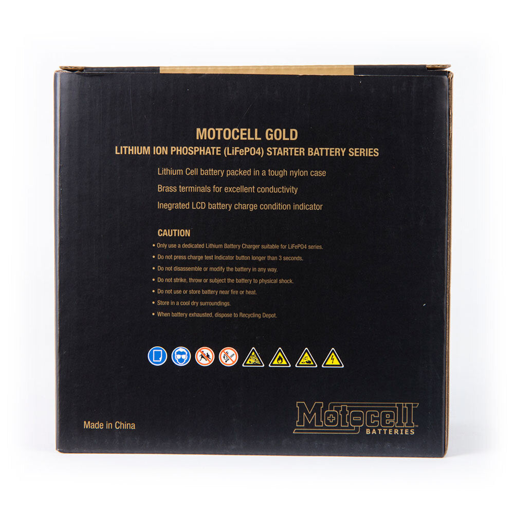 Motocell Batteries - MOTOCELL LITHIUM GOLD - MLG14 48WH CN8 (DG9.2 - UN3480) - Shark Leathers