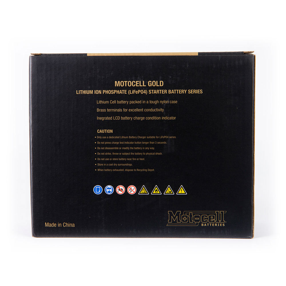 Motocell Batteries - MOTOCELL LITHIUM GOLD - MLG21 72WH CN8 (DG9.2 - UN3480) - Shark Leathers