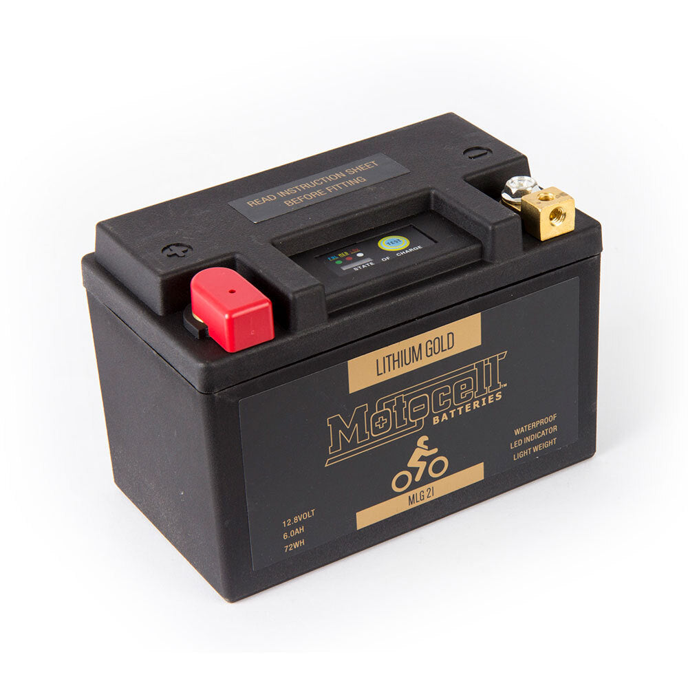 Motocell Batteries - MOTOCELL LITHIUM GOLD - MLG21 72WH CN8 (DG9.2 - UN3480) - Shark Leathers