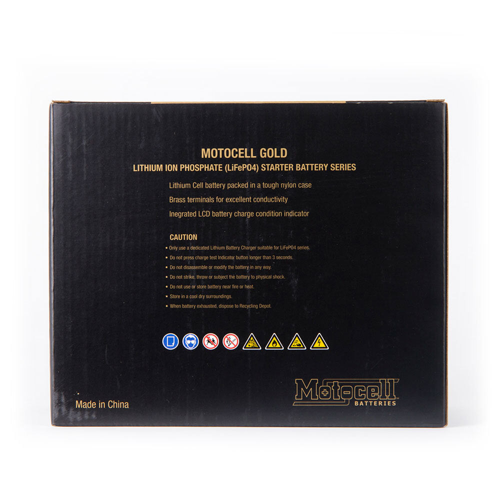 Motocell Batteries - MOTOCELL LITHIUM GOLD - MLG21L 72WH CN8 (DG9.2 - UN3480) - Shark Leathers