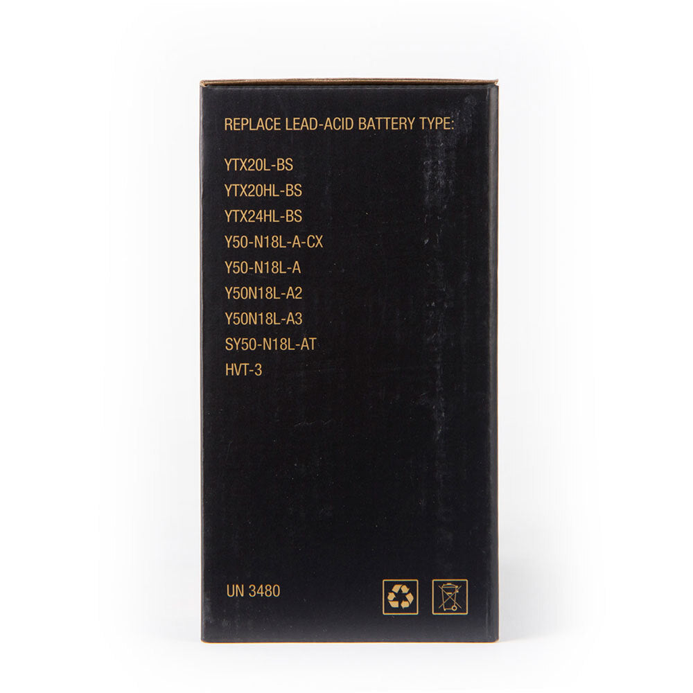 Motocell Batteries - MOTOCELL LITHIUM GOLD - MLG21L 72WH CN8 (DG9.2 - UN3480) - Shark Leathers