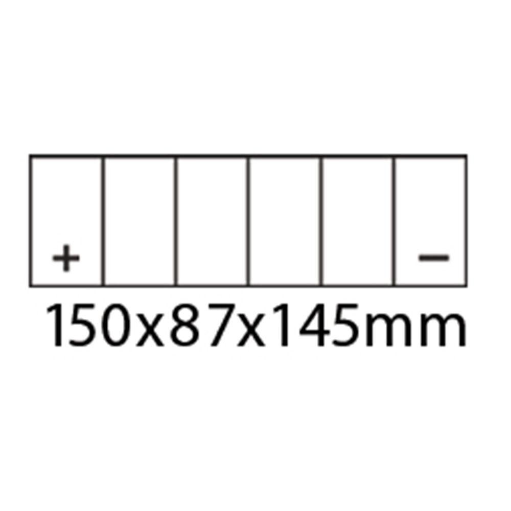ROADSTAR CTX14-BS or HTX14-BS BATTERY 12V MF 12Ah