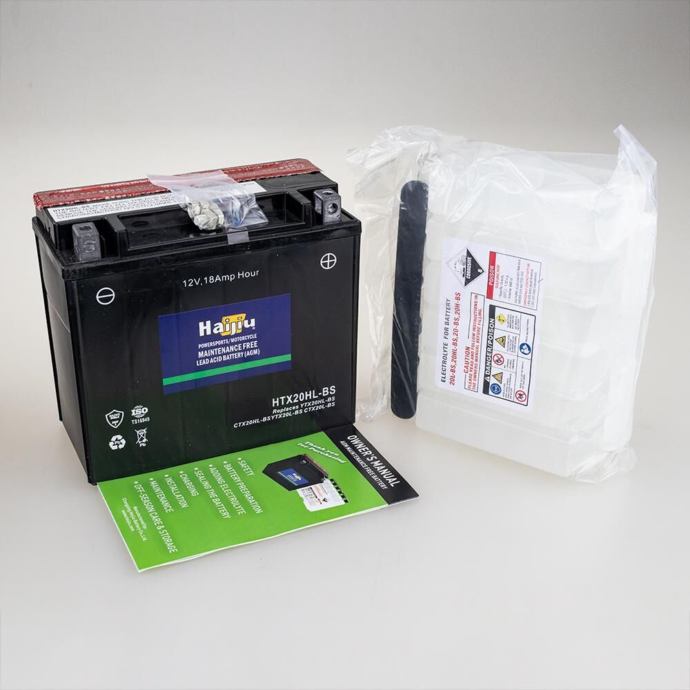 ROADSTAR CTX20HL-BS or HTX20HL-BS BATTERY 12V MF Heavy Duty 18Ah