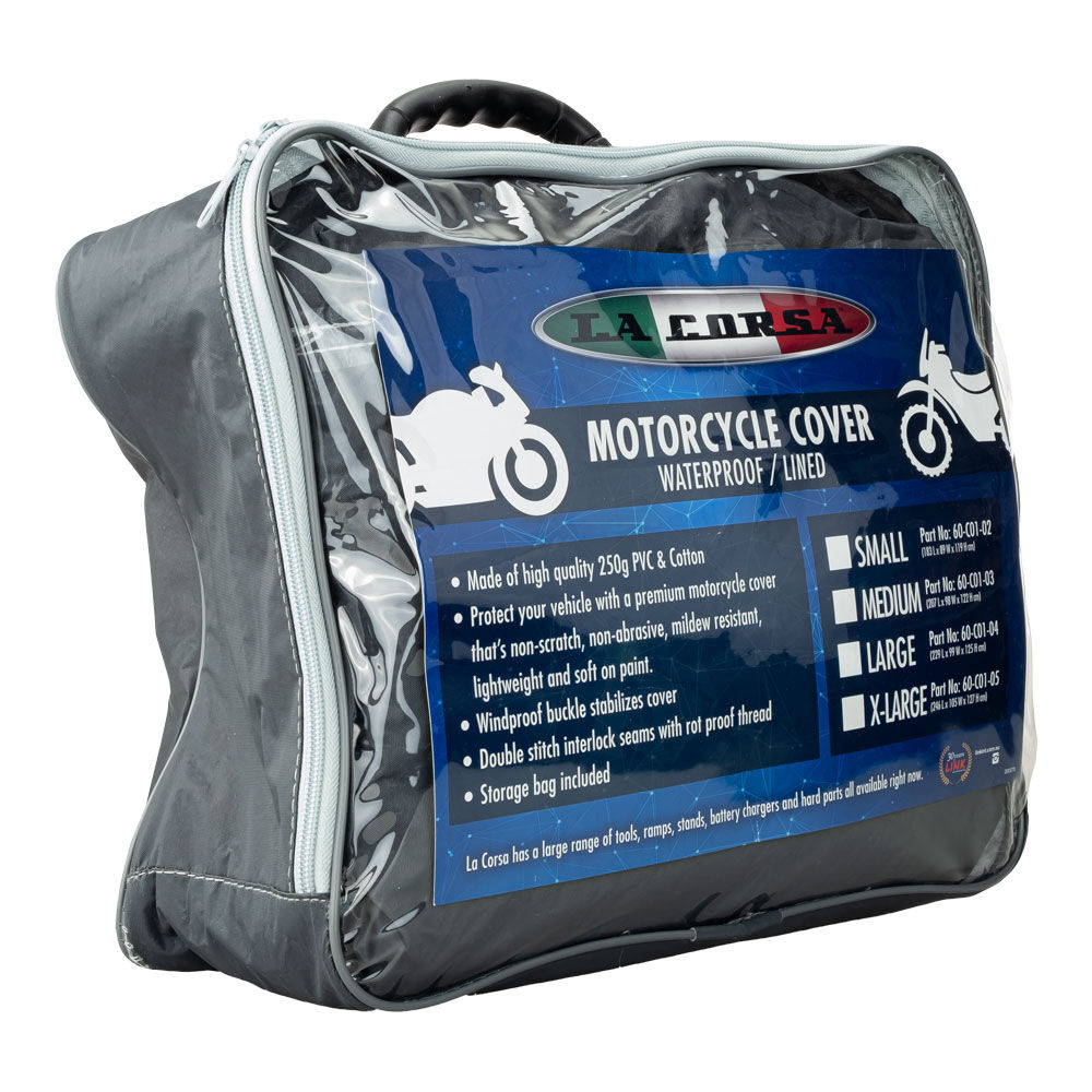LA CORSA MOTORCYCLE COVER - WATERPROOF / LINED XXL La Corsa