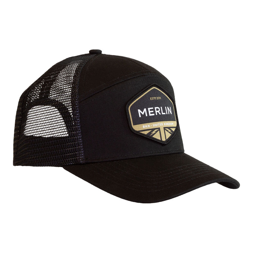 Merlin - Merlin Cap Trucker Flyde Black 071317 - Shark Leathers