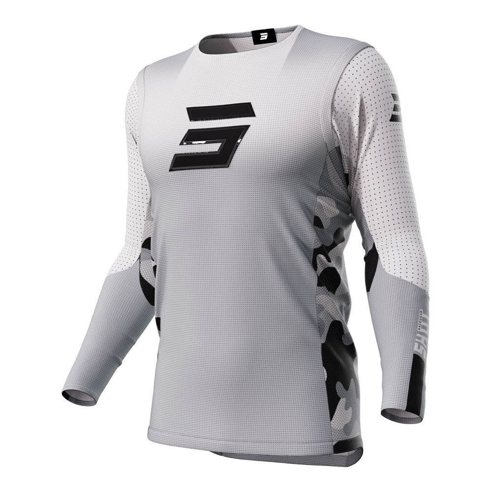 Shot Gear - SHOT AEROLITE JERSEY SHADOW GREY M - Shark Leathers