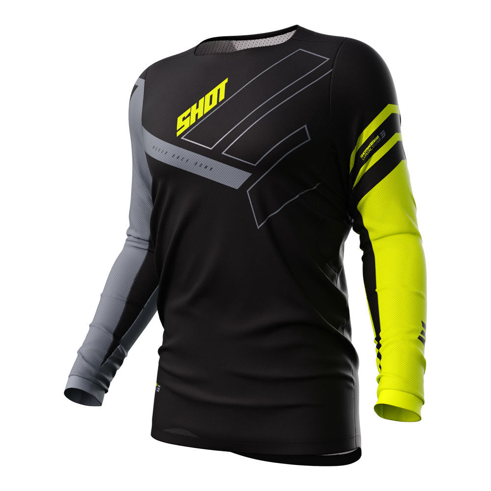 Shot Gear - SHOT CONTACT JERSEY RUSH NEON YELLOW L - Shark Leathers