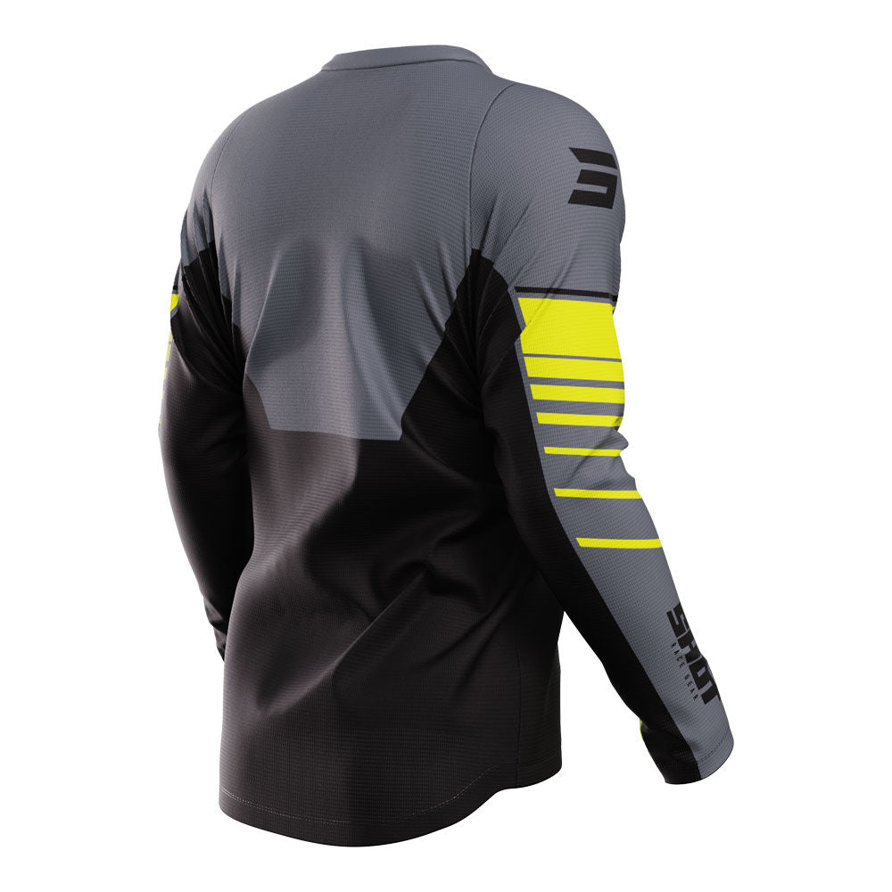Shot Gear - SHOT DEVO JERSEY PEAK NEON YELLOW XL - Shark Leathers