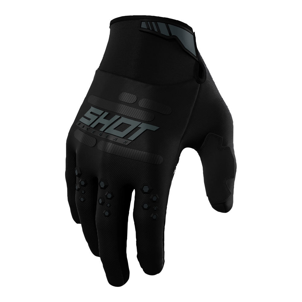 Shot Gear - SHOT VISION GLOVES BLACK 09/M - Shark Leathers
