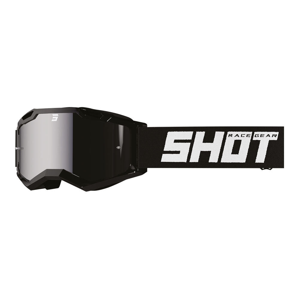 SHOT ASSAULT 2.0 SOLID GOGGLES SOLID BLACK WITH IRIDIUM LENS SHOT