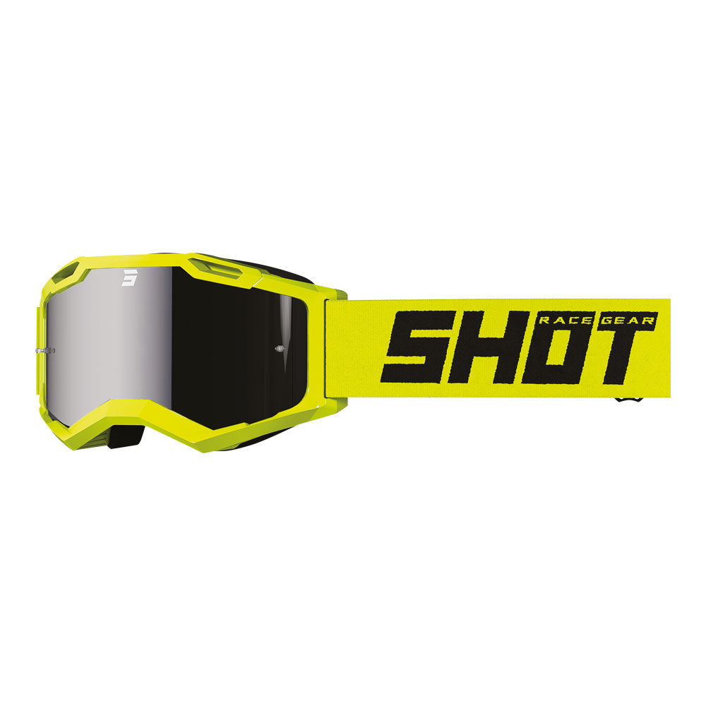 SHOT ASSAULT 2.0 SOLID GOGGLES SOLID NEON YELLOW WITH IRIDIUM LENS SHOT