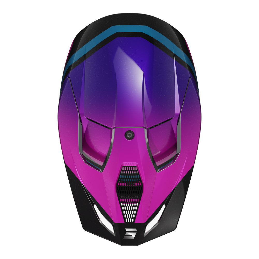 Shot Gear - SHOT RACE HELMET SKY PURPLE CHROME XL - Shark Leathers