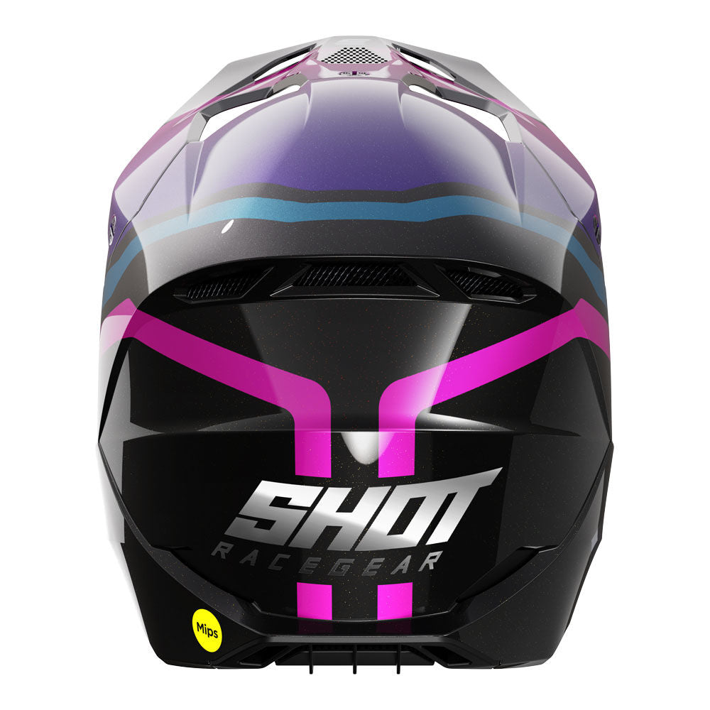 Shot Gear - SHOT RACE HELMET SKY PURPLE CHROME XL - Shark Leathers