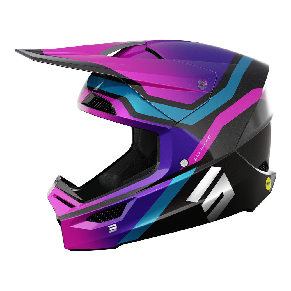Shot Gear - SHOT RACE HELMET SKY PURPLE CHROME XL - Shark Leathers