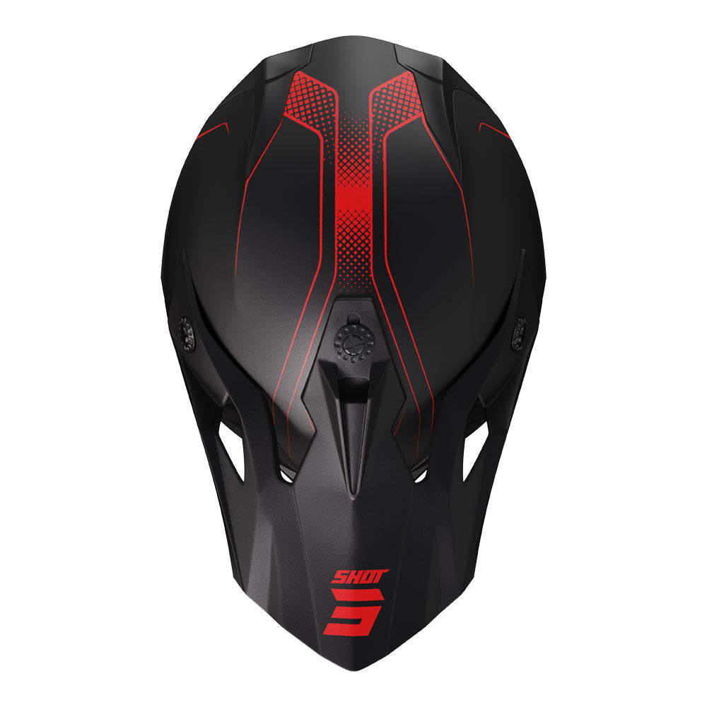 Shot Gear - SHOT PULSE HELMET EDGE MATT BLK/RED M - Shark Leathers