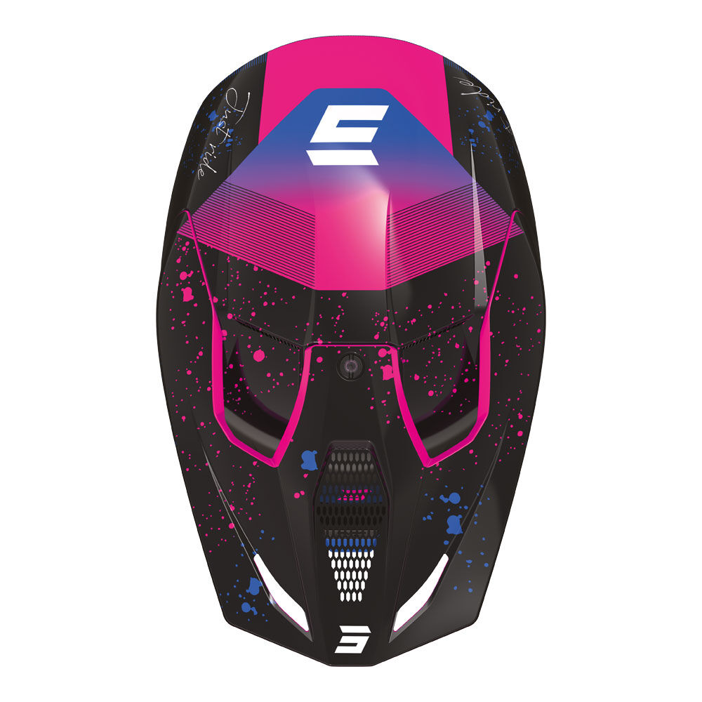 Shot Gear - SHOT FURIOUS KIDS HELMET MATRIX PURPLE GLOSSY L - Shark Leathers