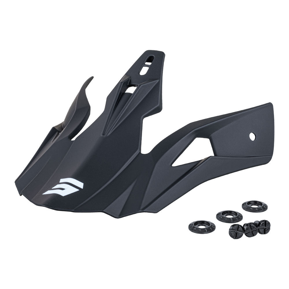 SHOT PULSE KIDS REPLACEMENT PEAK SOLID BLACK MATT SHOT