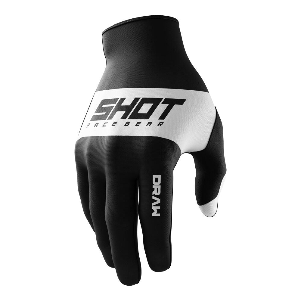 Shot Gear - SHOT DRAW GLOVES KIDS SKY BLACK 8/9 - Shark Leathers