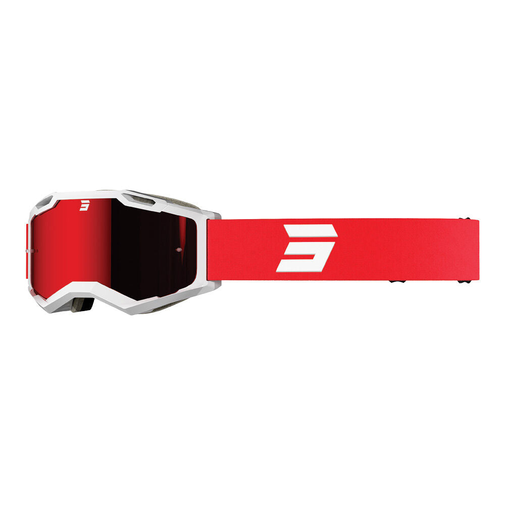 SHOT IRIS 2.0 GOGGLES TECH WHITE RED GLOSS SHOT