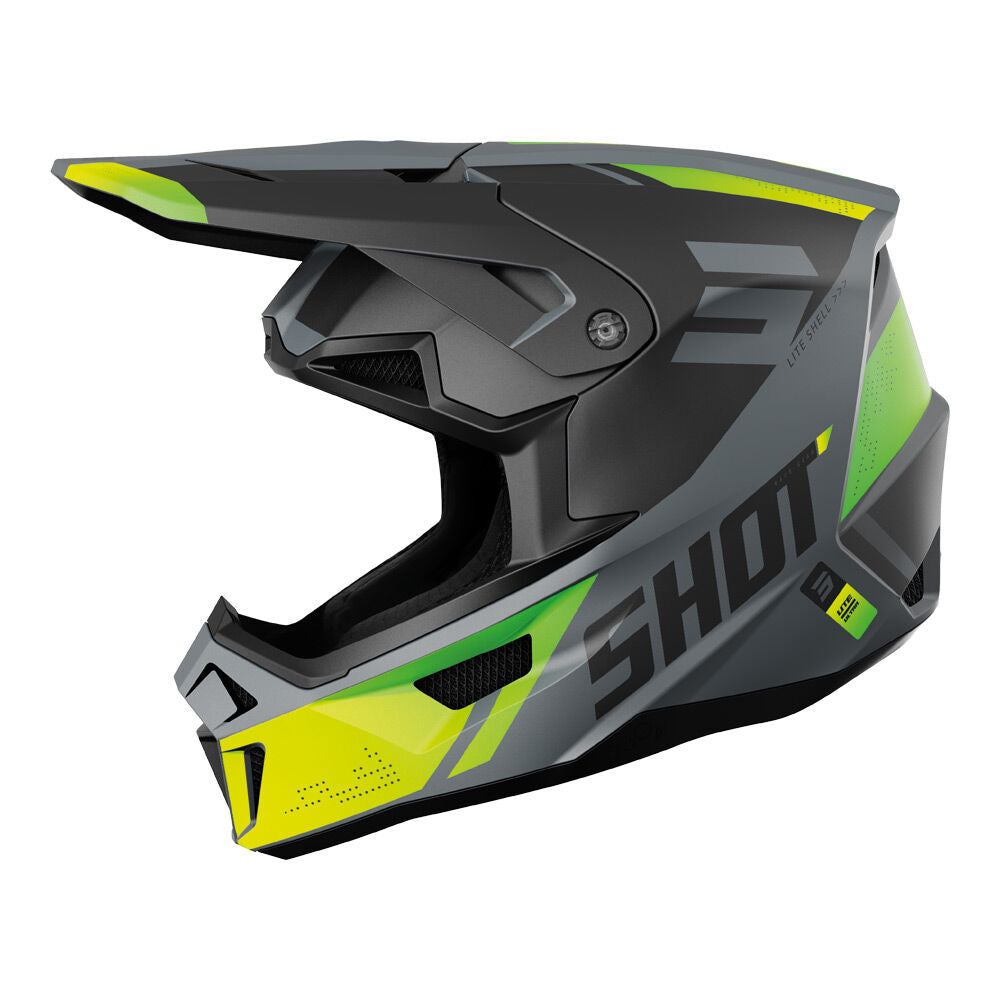 Shark Leathers - SHOT LITE ULTRA HELMET NEON YELLOW MATT L - Shark Leathers