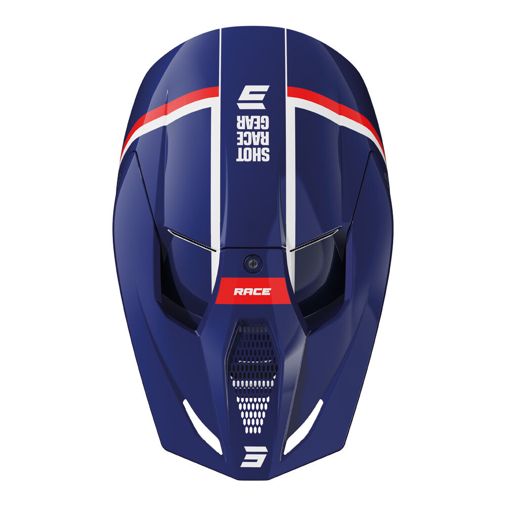 Shot Gear - SHOT RACE MYTHIC HELMET BLUE/RED GLOSSY XL - Shark Leathers