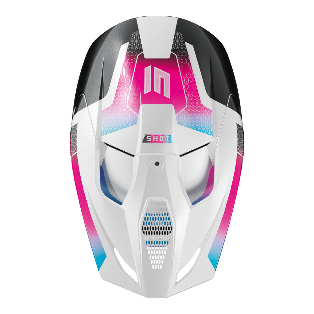 Shot Gear - SHOT RACE PHASER HELMET BLACK/BLUE/PINK PEARLY M - Shark Leathers