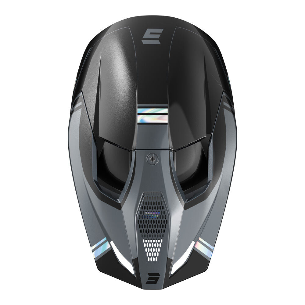 Shot Gear - SHOT RACE SPRINT HELMET BLACK HOLOGRAPHIC PEARLY M - Shark Leathers