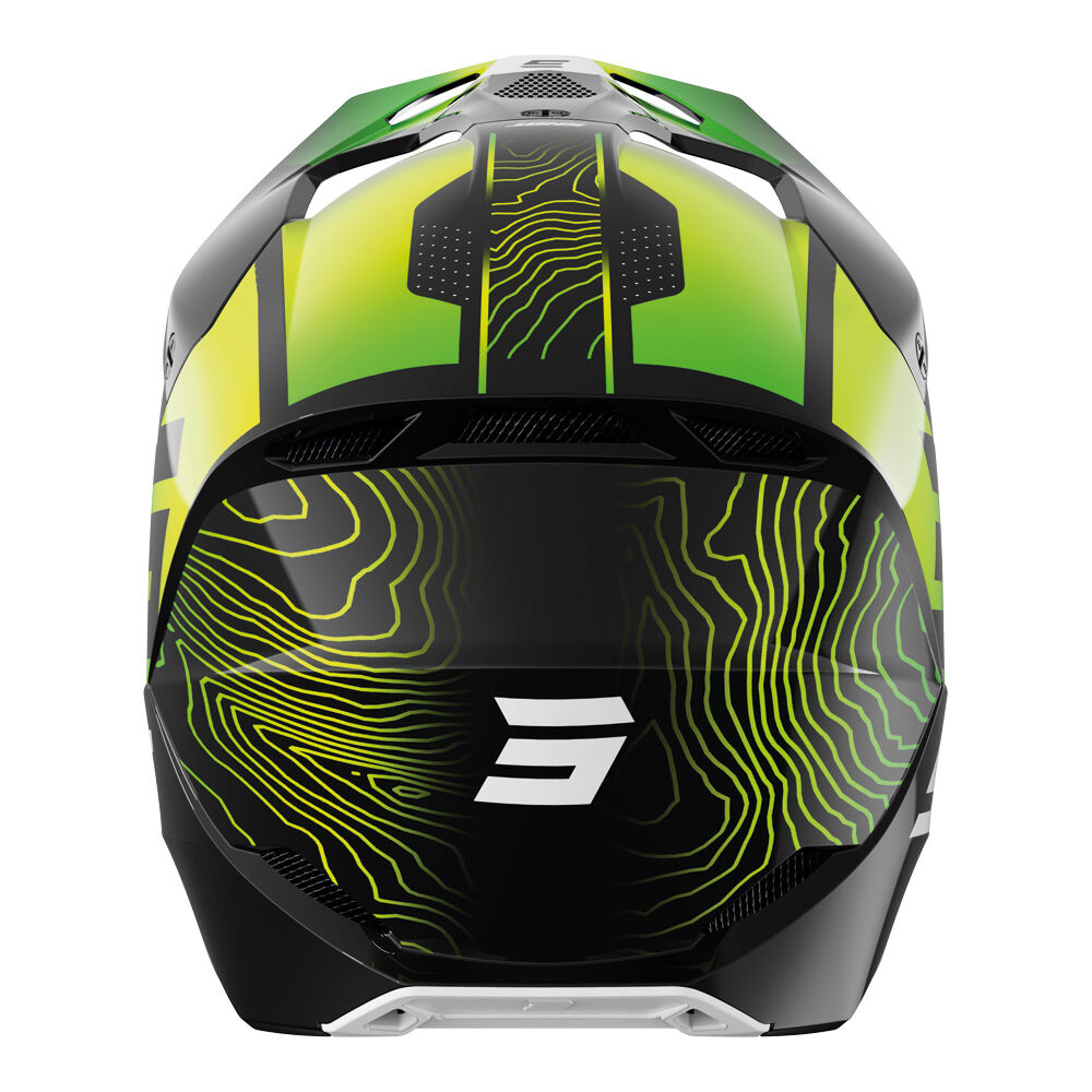 Shot Gear - SHOT FURIOUS APEX KID HELMET NEON YELLOW GLOSSY L - Shark Leathers