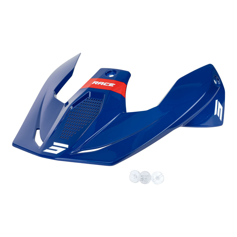SHOT RACE HELMET PEAK MYTHIC BLUE/RED GLOSS SHOT