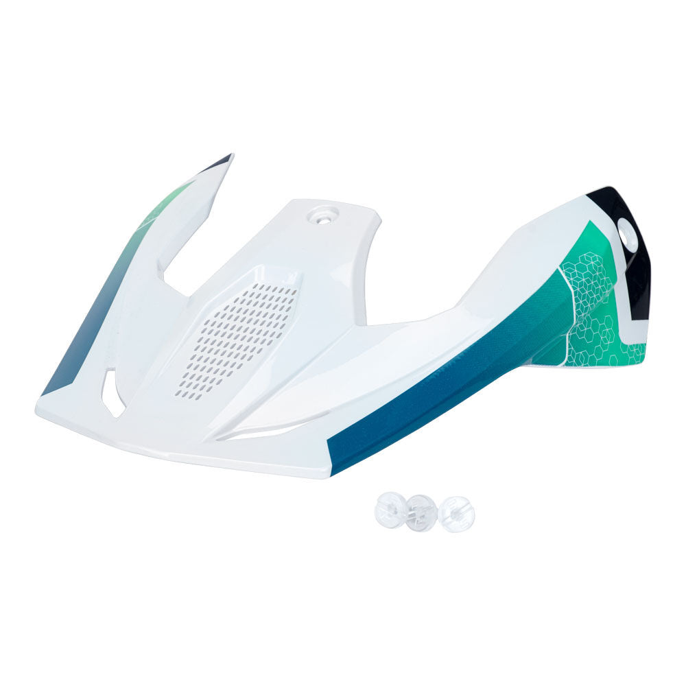 SHOT RACE HELMET PEAK PHASER BLUE TURQOISE PEARL SHOT