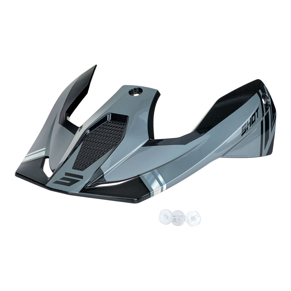 SHOT RACE HELMET PEAK SPRINT BLACK HOLOGRAPHIC PEARL SHOT