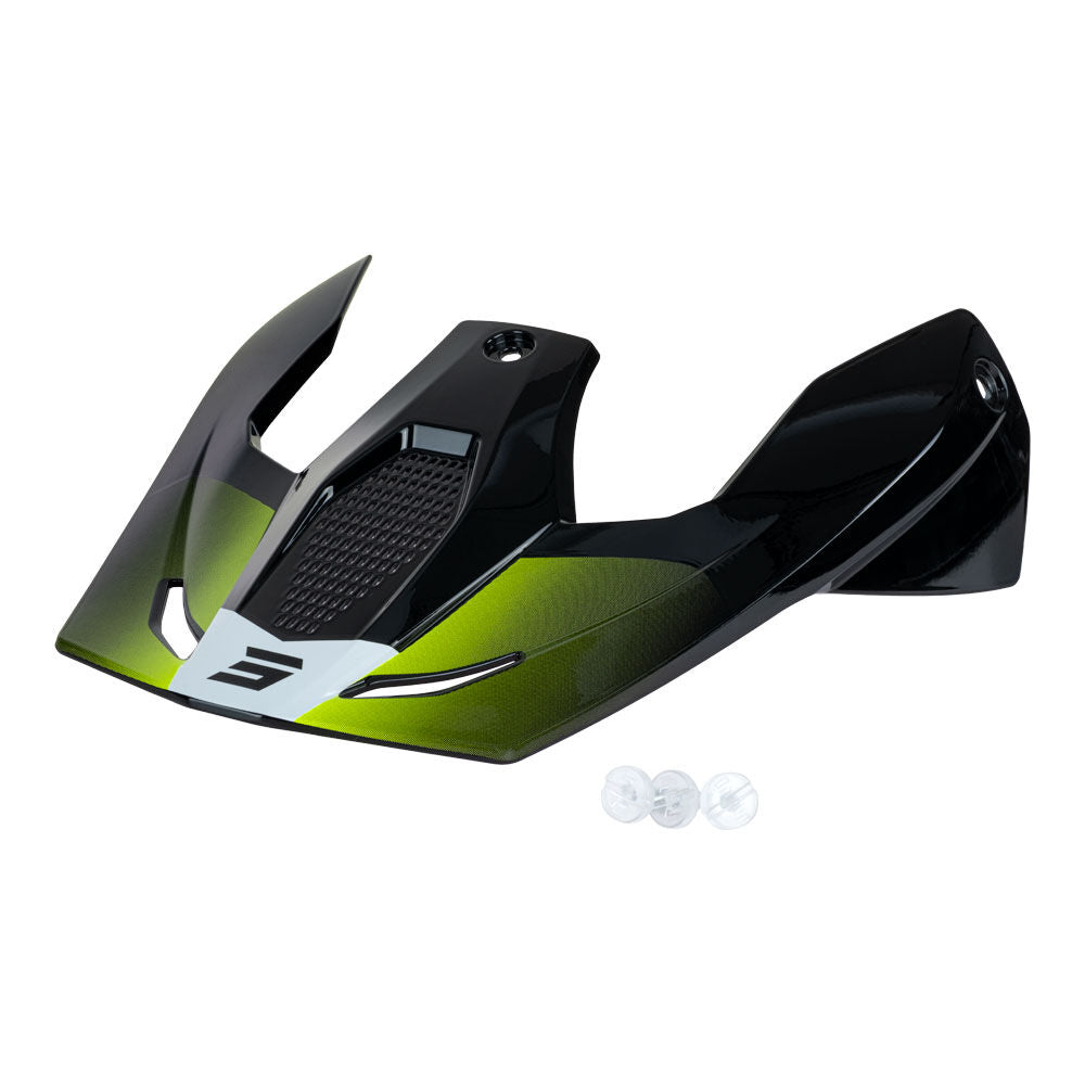 SHOT FURIOUS KIDS HELMET PEAK APEX NEON YELLOW GLOSS SHOT