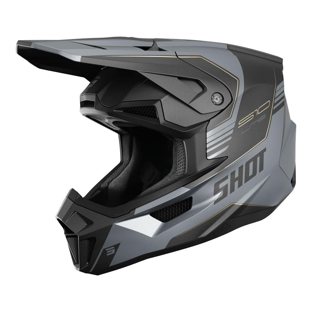 Shot Lite S10 Helmet Black/Grey Matt XS