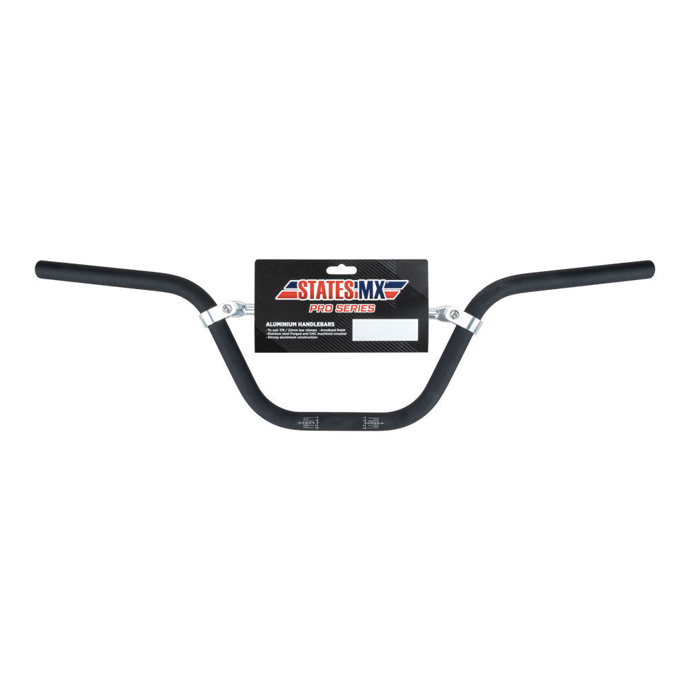 STATES MX HANDLEBAR PRO SERIES ALLOY PIT BIKE MINI MX BEND - BLACK States MX