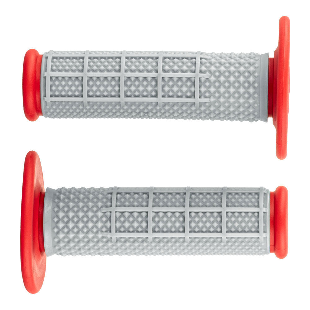 STATES MX PRO SERIES DIAMOND MX HAND GRIPS HALF WAFFLE RED States MX