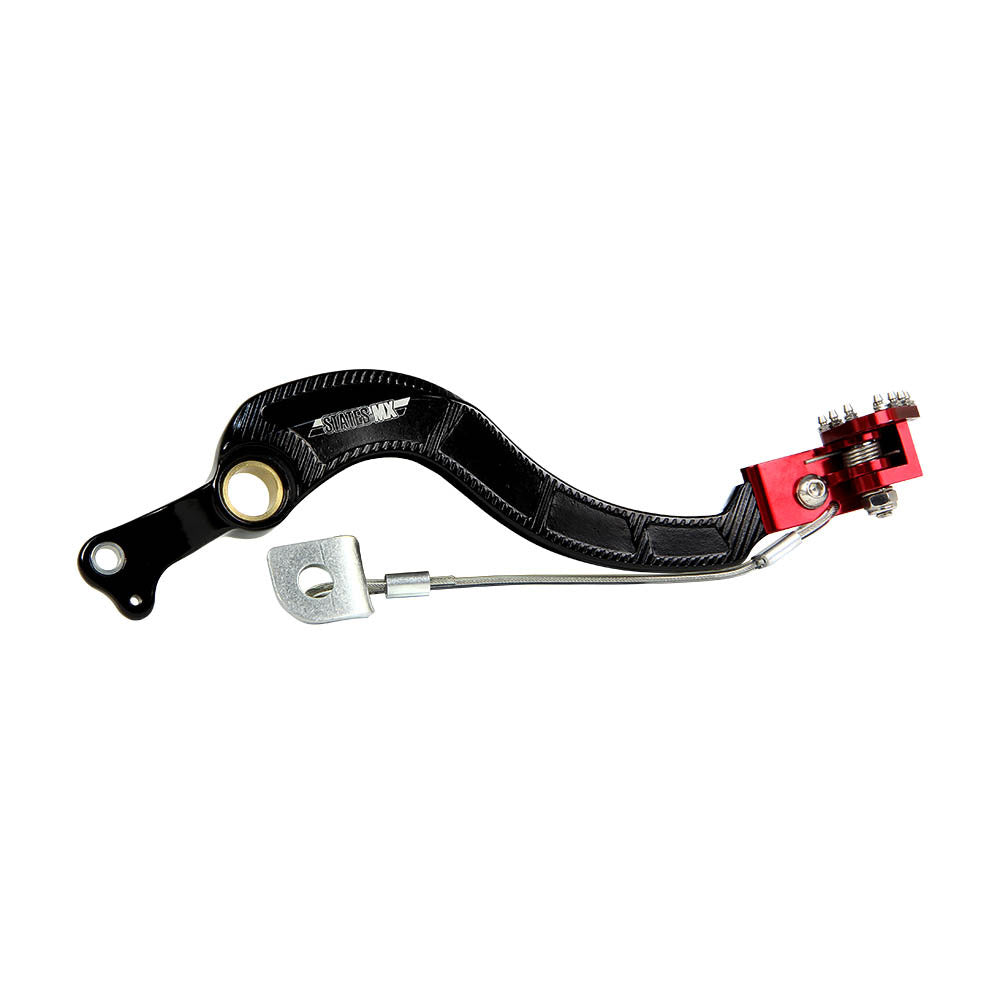 States MX - BRAKE PEDAL SUZUKI RED FLEX TIP - Shark Leathers