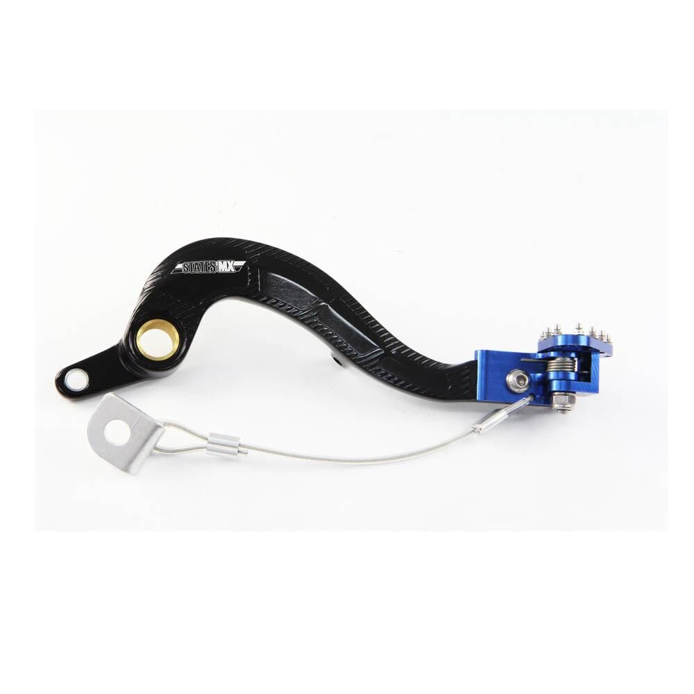STATES MX BRAKE PEDAL W/ FLEX TIP - YAMAHA - BLUE