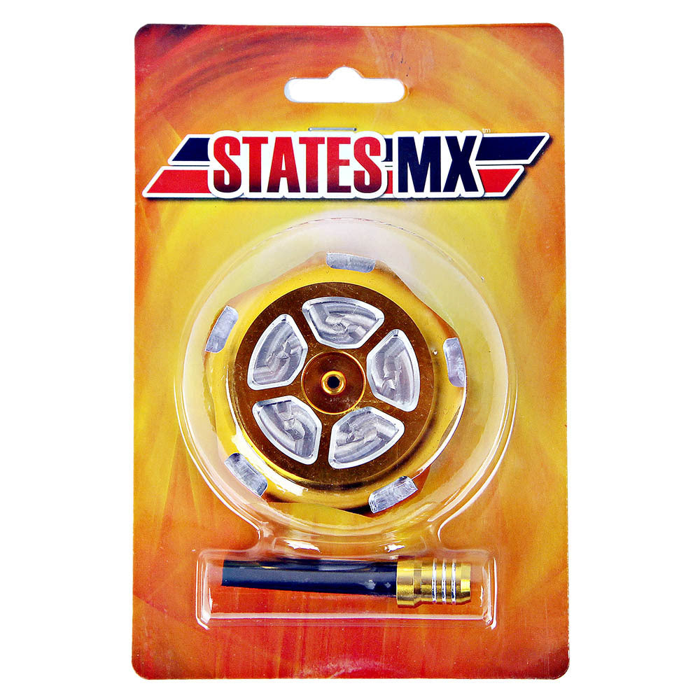 States MX - TANK CAP GOLD - Shark Leathers