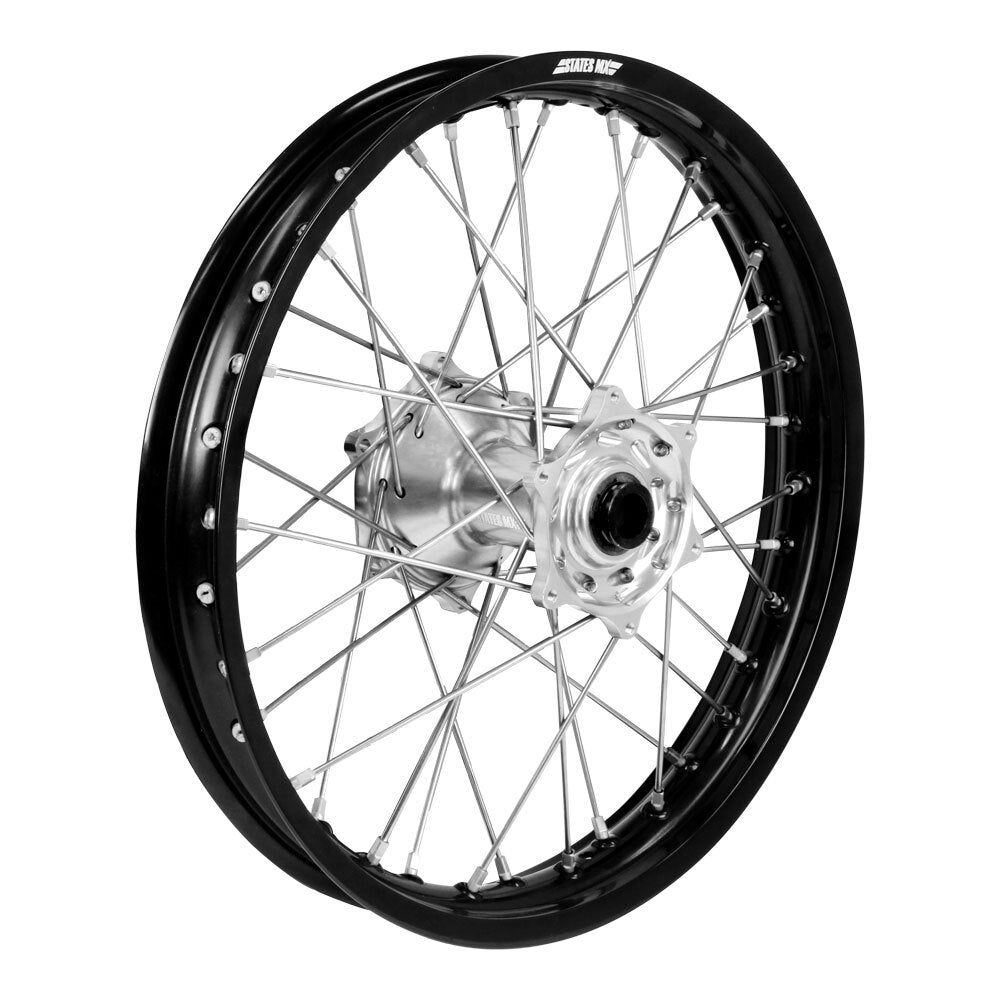 States MX - STATES MX WHEEL REAR 18X2.15 - BLK/SIL - YAMAHA YZ/YZF 99-18 - Shark Leathers